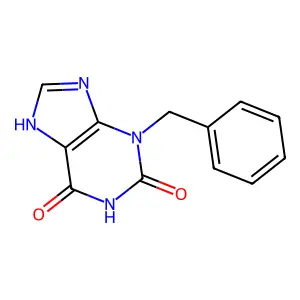3-Benzyl-1H-purine-2,6(3H,7H)-dione structure