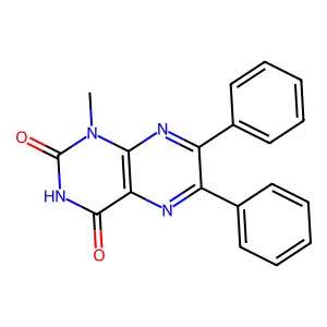 1-Methyl-6,7-diphenyllumazine structure