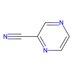 吡嗪甲腈 structure