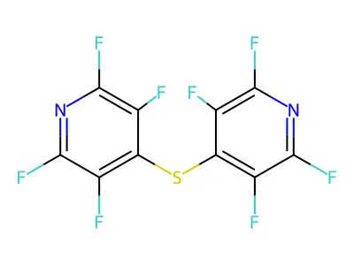 Pyridine, 4,4'-thiobis[2,3,5,6-tetrafluoro- structure