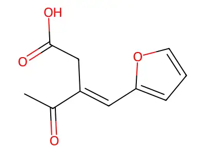 3-(呋喃-2-基亚甲基)-4-氧代戊酸 structure