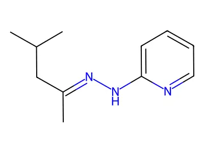 N-(4-methylpentan-2-ylideneamino)pyridin-2-amine structure