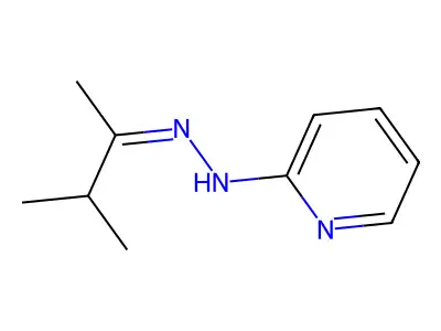 N-(3-methylbutan-2-ylideneamino)pyridin-2-amine structure