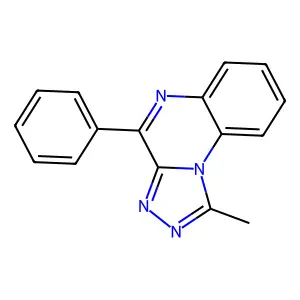 1-Methyl-4-phenyl-[1,2,4]triazolo[4,3-a]quinoxaline structure