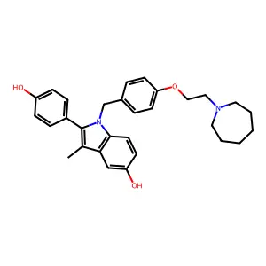 Bazedoxifene structure