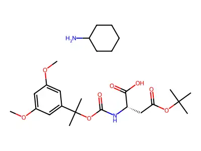 Ddz-Asp(OtBu)-OH cyclohexylammonium salt structure
