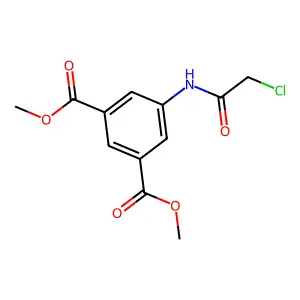 Dimethyl 5-[(chloroacetyl)amino]isophthalate structure