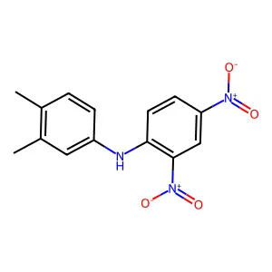 N-(3,4-dimethylphenyl)-2,4-dinitroaniline structure