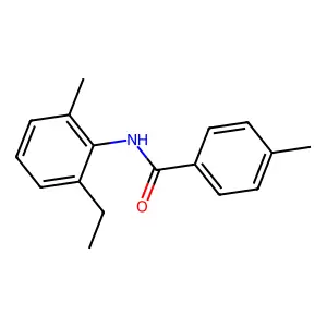N-(2-ethyl-6-methylphenyl)-4-methylbenzamide structure