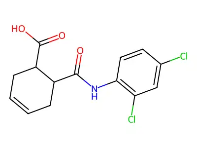 2',4'-Dichloro-1,2,3,6-tetrahydrophthalanilic acid structure