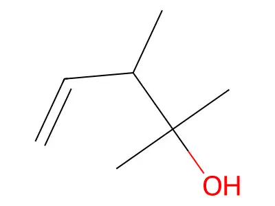 2,3-Dimethylpent-4-en-2-ol structure