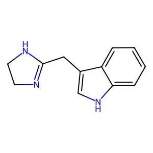 1H-Indole, 3-(2-imidazolin-2-ylmethyl)- structure