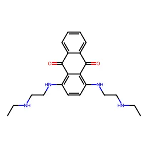 1,4-Bis((2-(ethylamino)ethyl)amino)-9,10-anthracenedione structure