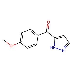 (4-Methoxyphenyl)(1H-pyrazol-5-yl)methanone structure