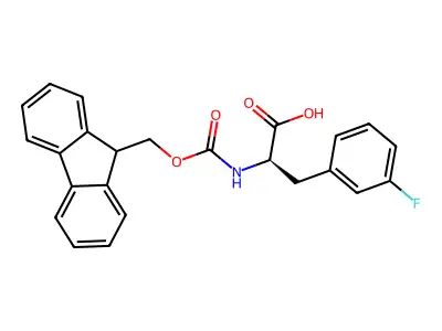Fmoc-3-fluoro-L-phenylalanine structure