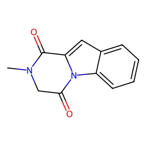 2-methyl-3H-pyrazino[1,2-a]indole-1,4-dione structure
