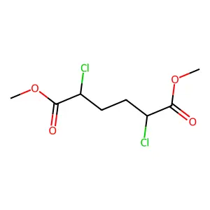 Dimethyl 2,5-dichlorohexanedioate structure