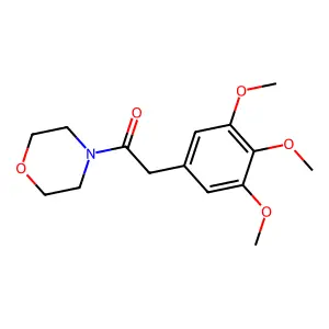 Morpholine, 4-((3,4,5-trimethoxyphenyl)acetyl)- structure