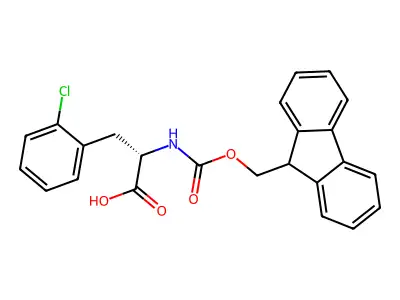 (s)-n-Fmoc-4-chlorophenylalanine structure