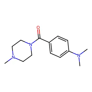 N,N-dimethyl-4-(4-methylpiperazine-1-carbonyl)aniline structure
