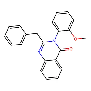 2-Benzyl-3-(2-methoxyphenyl)quinazolin-4-one structure