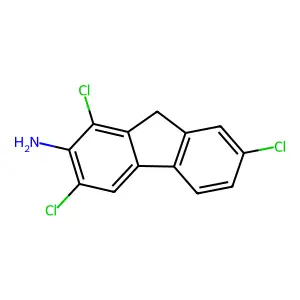 Fluoren-2-amine, 1,3,7-trichloro- structure