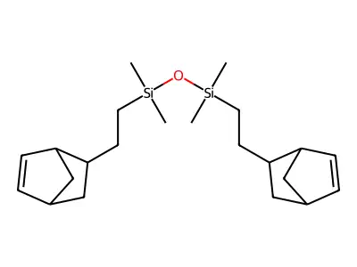 1,1,3,3-Tetramethyl-1,3-bis[2-(5-norbornen-2-YL)ethyl]disiloxane structure