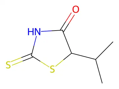 5-(Propan-2-yl)-2-sulfanylidene-1,3-thiazolidin-4-one structure