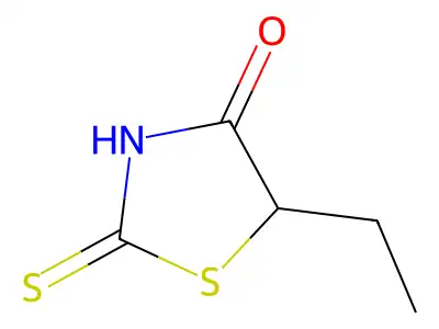 5-Ethyl-2-sulfanylidene-1,3-thiazolidin-4-one structure