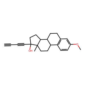 17-Butadiynyl-3-methoxy-estra-1,3,5(10)-trien-17beta-ol structure