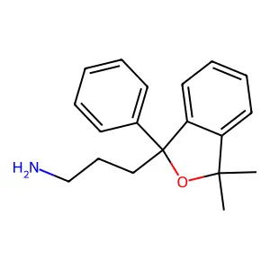 3-(3,3-Dimethyl-1-phenyl-2-benzofuran-1-yl)propan-1-amine structure