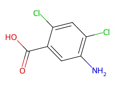5-Amino-2,4-dichlorobenzoic acid structure