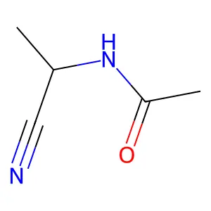 N-(1-cyanoethyl)acetamide structure