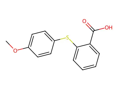 2-(4-Methoxyphenylthio)benzoic acid structure