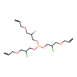 1-Propanol, 2-chloro-3-(2-propen-1-yloxy)-, 1,1',1''-phosphite structure
