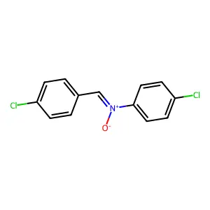 Benzenamine, 4-chloro-N-[(4-chlorophenyl)methylene]-, N-oxide structure
