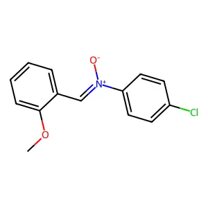 N-(4-chlorophenyl)-1-(2-methoxyphenyl)methanimine oxide structure