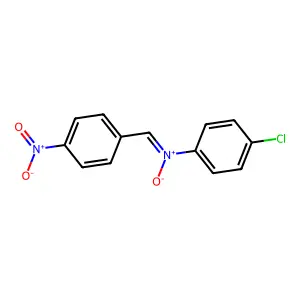 N-(4-chlorophenyl)-1-(4-nitrophenyl)methanimine oxide structure