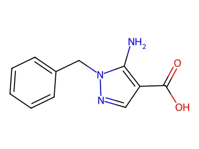 5-amino-1-benzyl-1H-pyrazole-4-carboxylic acid structure