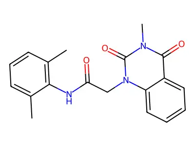 N-(2,6-dimethylphenyl)-2-(3-methyl-2,4-dioxoquinazolin-1-yl)acetamide structure