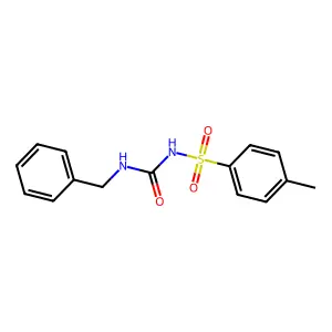 N-(benzylcarbamoyl)-4-methylbenzenesulfonamide structure
