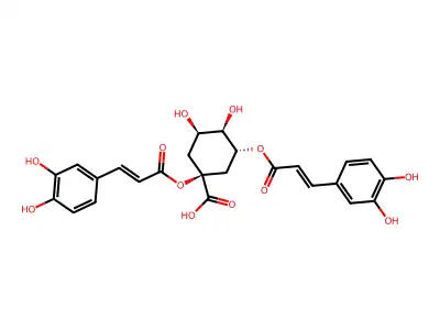 1,3-Dicaffeoylquinic acid structure