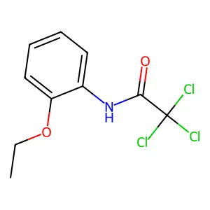 2,2,2-trichloro-N-(2-ethoxyphenyl)acetamide structure