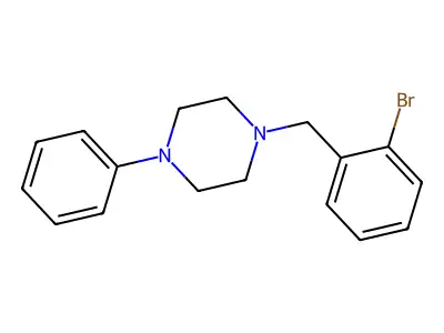 Piperazine, 1-[(2-bromophenyl)methyl]-4-phenyl- structure