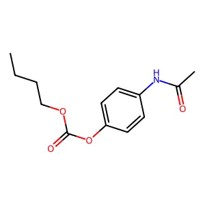 4-乙酰氨基苯基丁基碳酸酯 structure