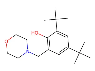 2,4-Di-tert-butyl-6-(morpholinomethyl)phenol structure