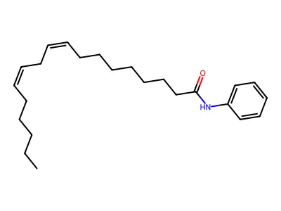 N-苯基十八碳-9,12-二烯酰胺 structure