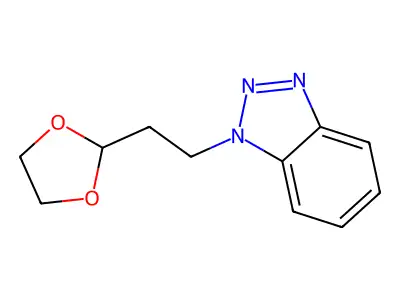 1-[2-(1,3-Dioxolan-2-yl)ethyl]benzotriazole structure