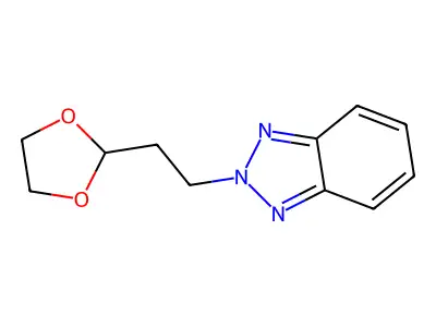 2-[2-(1,3-Dioxolan-2-yl)ethyl]benzotriazole structure