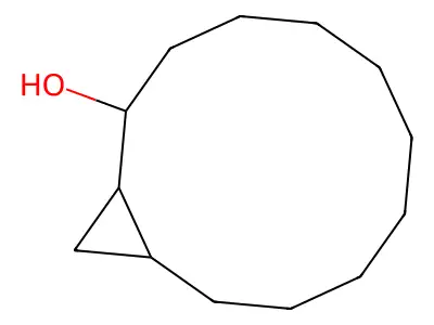 Bicyclo[10.1.0]tridecan-2-ol structure